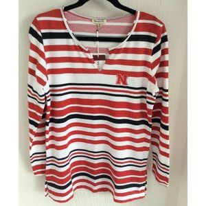 NWT Nebraska NCAA, Size S Long Sleeve Womens Top, Ug Apparel Brand